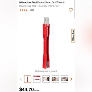 Milwaukee Tool Faucet Swap Out Wrench
